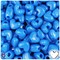 BeadTin True Blue Neon Bright 12mm Heart (VH) Plastic Pony Beads (250pcs)